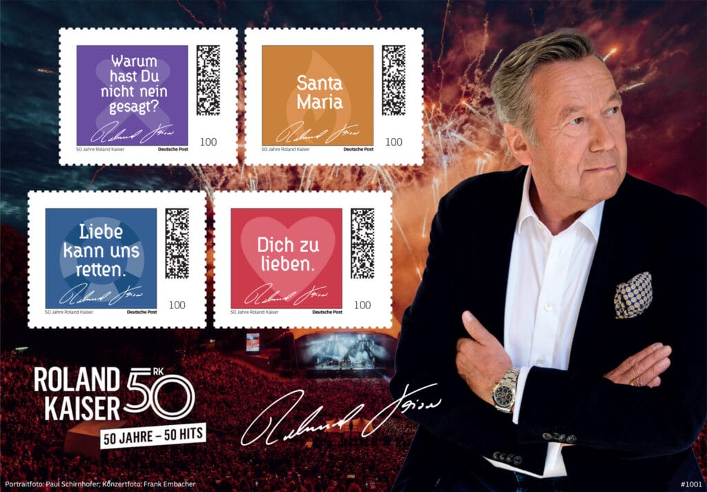 Roland Kaiser erhält als erster Schlagerstar überhaupt eigene Briefmarke - HIER könnt ihr sie bestellen! | Roland Kaiser
