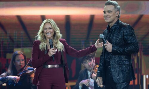 Helene Fischer und Robbie Williams.