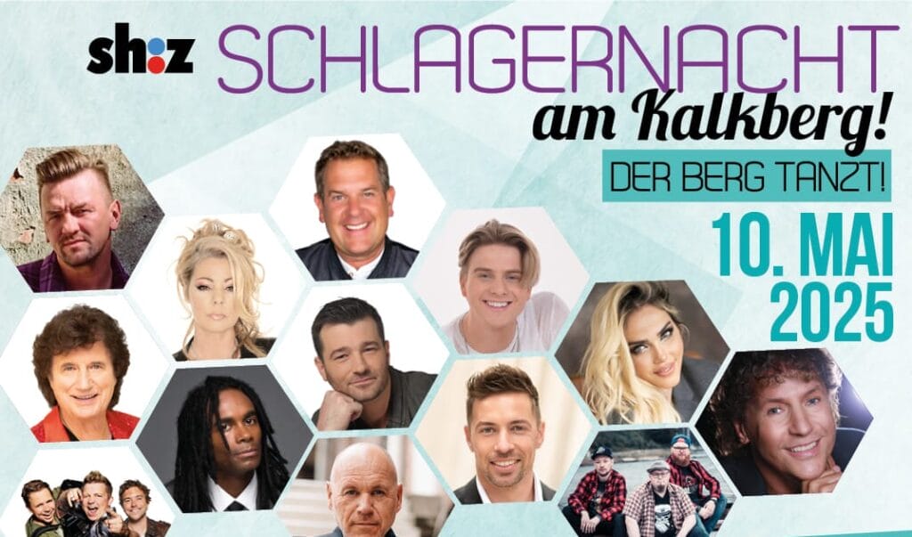 "Schlagernacht am Kalkberg" 2025 mit Ben Zucker, Ramon Roselly uvm